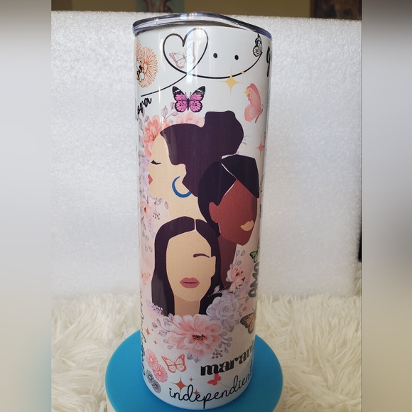 Daily Spanish Affirmations 20oz Hand Crafted Skinny Tumbler - Picture 4 of 7